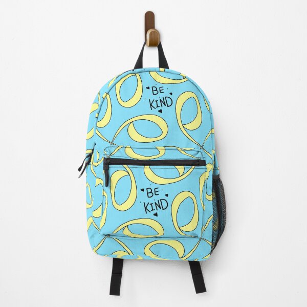 Item preview, Be Kind Yellow and light sky blue Pattern designed and sold by patternologyy.