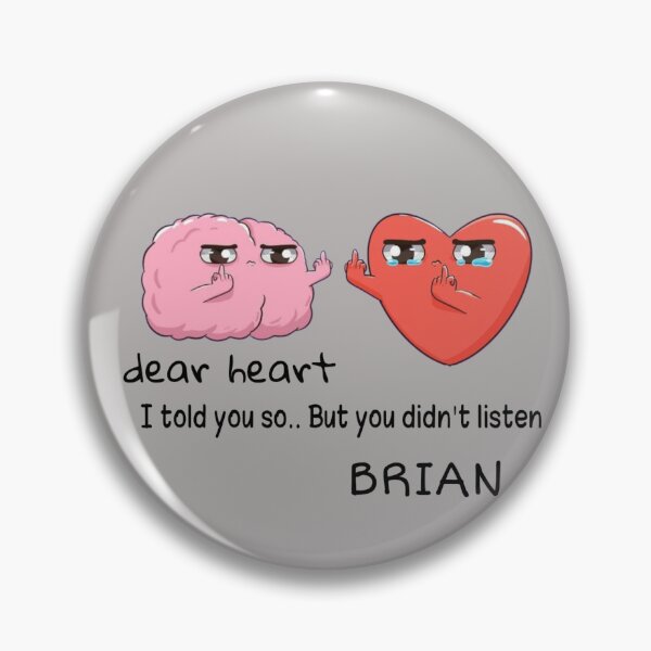 Item preview, Heart And Brain contradiction designed and sold by MakeThemJealous.