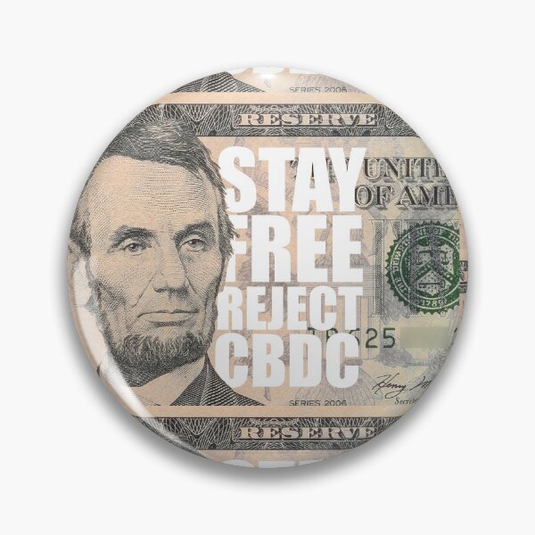 Item preview, Stay free reject cbdc, say no to cbdc, central bank digital currency, Abraham Lincoln  designed and sold by Giovanni-c.