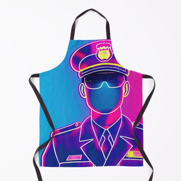 Artikelvorschau, Police officer vaporwave entworfen und verkauft von ComicsFactory.