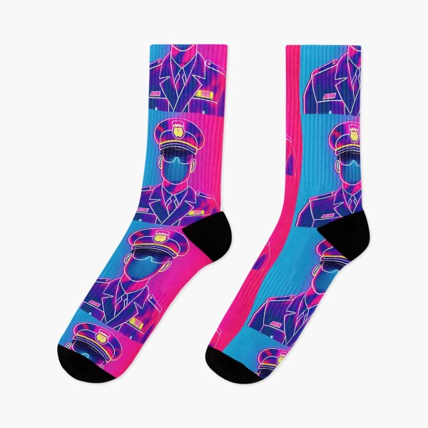 Artikelvorschau, Police officer vaporwave  entworfen und verkauft von ComicsFactory.