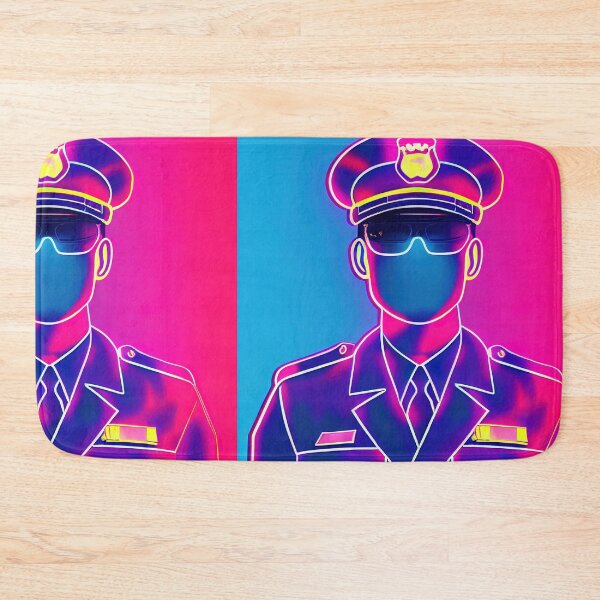 Artikelvorschau, Police officer vaporwave entworfen und verkauft von ComicsFactory.