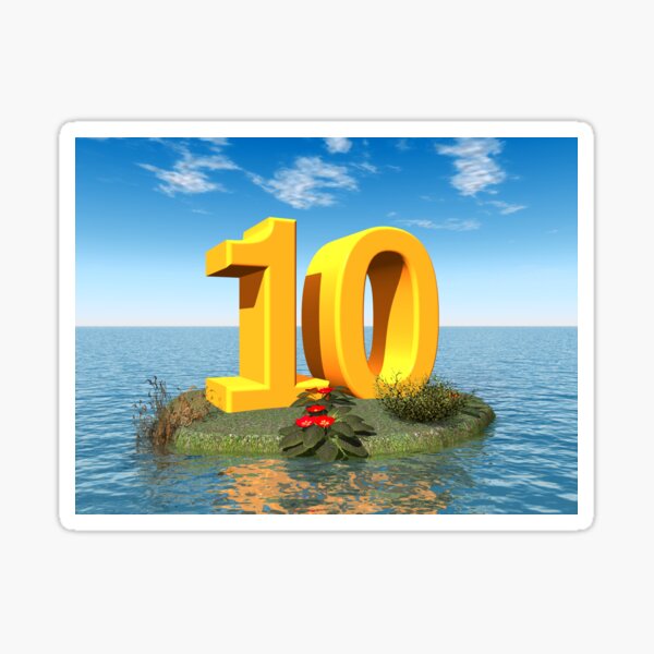 Item preview, year number 10 designed and sold by MIRO3D.