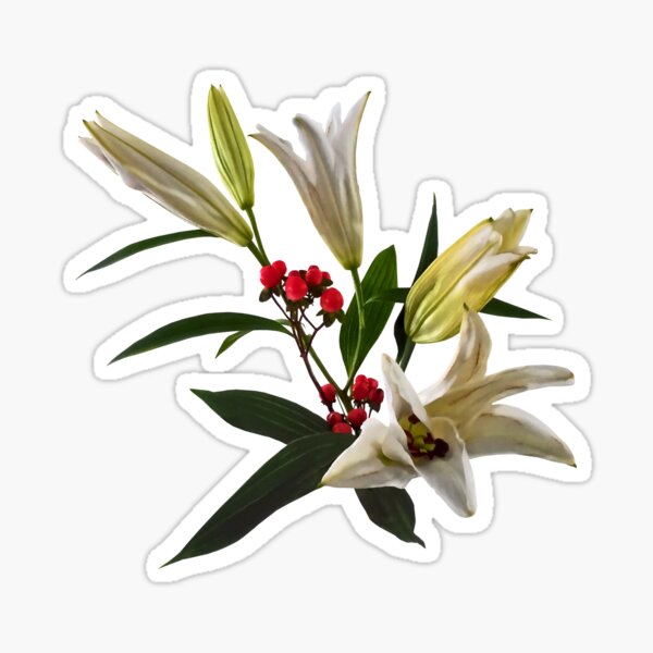 Artikel-Vorschau von Lilien und Beeren, designt und verkauft von Susan Savad.