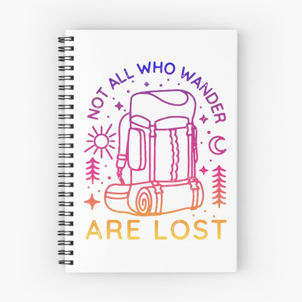Item preview, Not All Who Wander Are Lost - Backpacking - Sunset Gradient designed and sold by maura41.