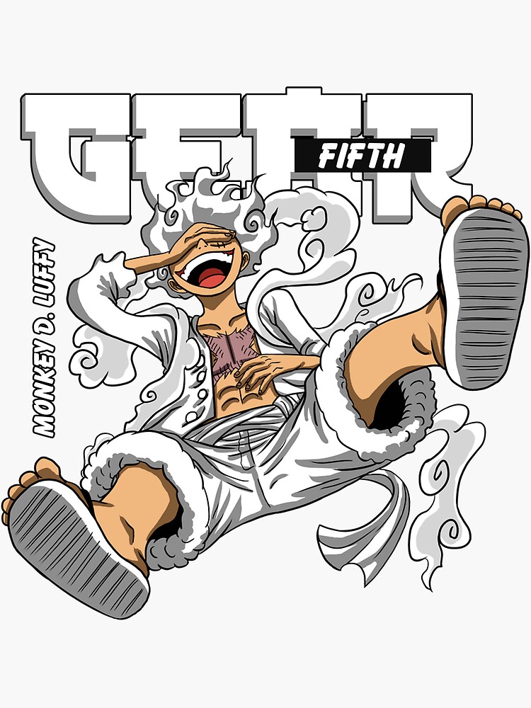 Luffy Gear 5  Sticker for Sale by animervd1