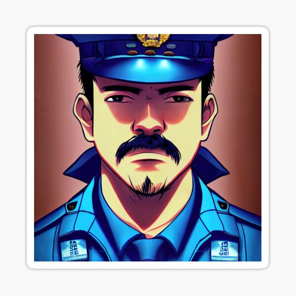 Artikelvorschau, Police officer 2D entworfen und verkauft von ComicsFactory.