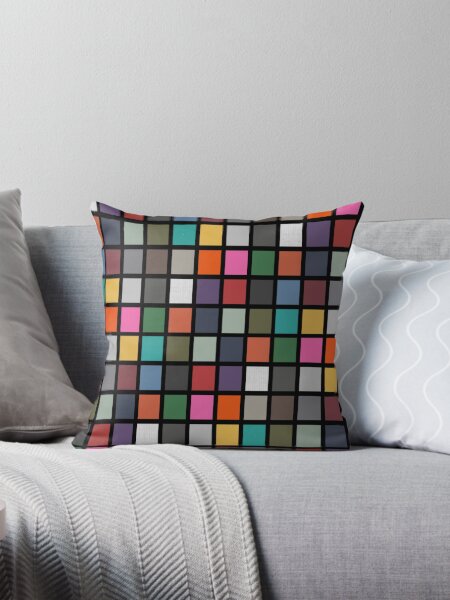 Item preview, MULTICOLOR CHECKS - BRIGHT AND COLORFUL CHECK PATTERN FOR HOME DECOR AND FASHION designed and sold by ozcushionstoo.
