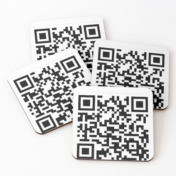 Artikelvorschau, Gib dich niemals auf Rickroll QR-Code entworfen und verkauft von K-BOSS.