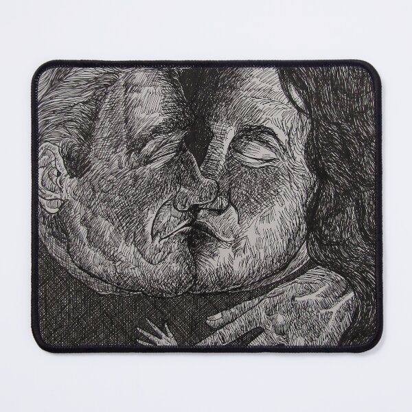 Item preview, Kiss in a darkened room. Pen on 29.7x42cm paper. designed and sold by crowleyronan123.