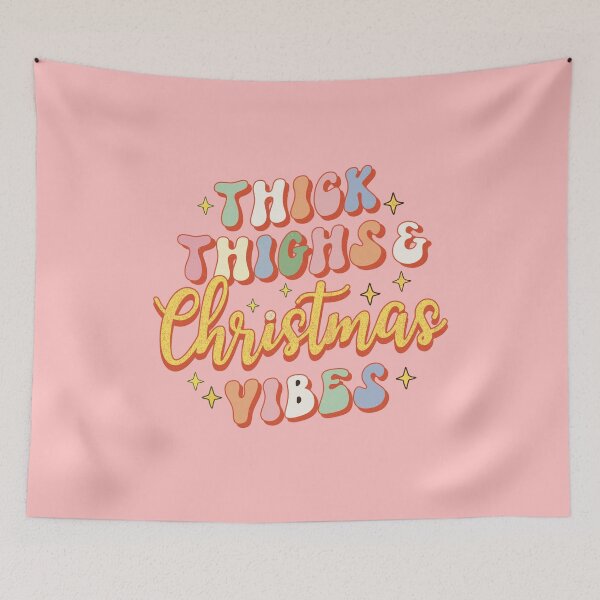 Item preview, Thick thighs and Christmas vibes merry Christmas  designed and sold by DesignsbyMona.