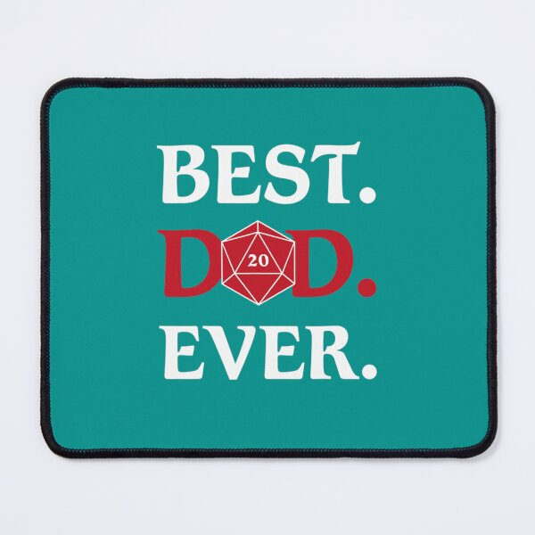 Item preview, Mens Best Dad Ever D20 Dice Funny Tabletop RPG Roleplaying Gamer designed and sold by Akshajwhetstone.