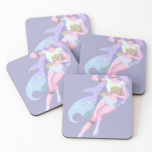 Item preview, Pastel girl with Galaxy hair designed and sold by MarieInsane.