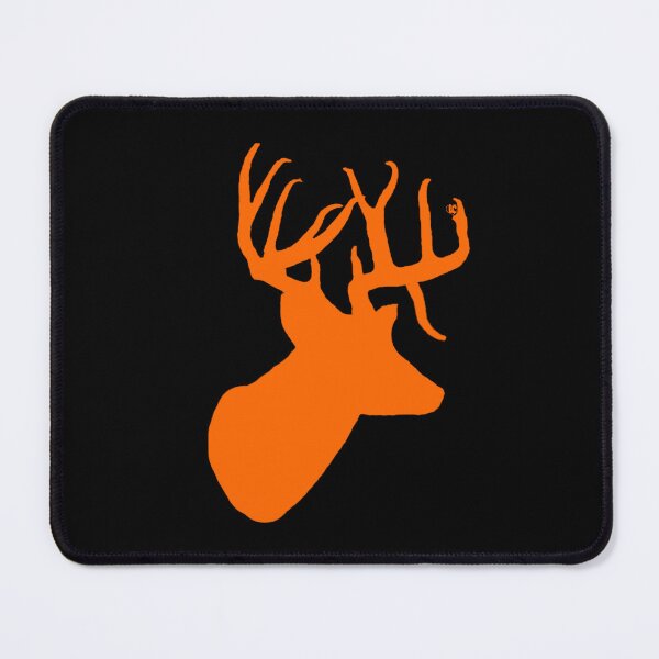 Item preview, Minimalist Hunter Orange Trophy Whitetail Buck Deer Head designed and sold by LifeCrush.