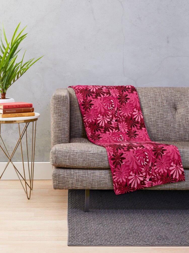 hot pink throw blanket
