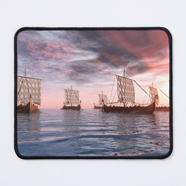 Item preview, Viking ships at sunset designed and sold by MIRO3D.