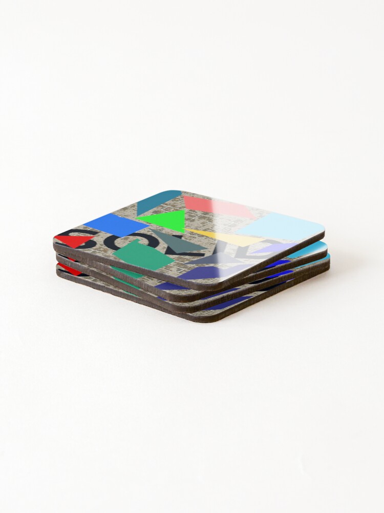 Thumbnail 4 of 5, Coasters (Set of 4), Solid Geometric Shape designed and sold by Awadh2829.