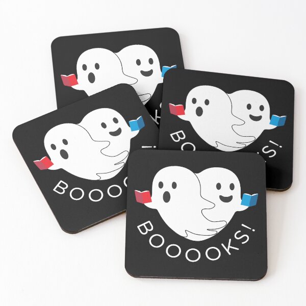 Item preview, Cute Ghost Book Reading, Booooks!  Reading Is Dreaming With Your Eyes Open, Two Of Hearts Playing Easy Halloween designed and sold by Rajan Supal.