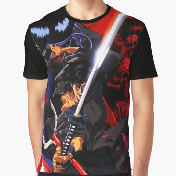 Ninja Scroll Genma Face Jubei Anime Manga Unisex Tshirt T-Shirt