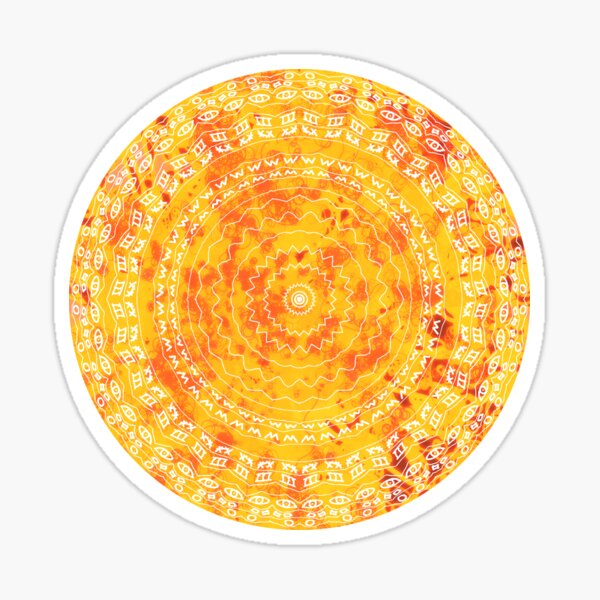 20170927 mandala volcano within single No. 7 Sticker