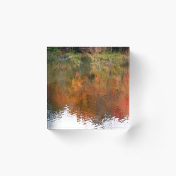 Fall Upside Right Acrylic Block