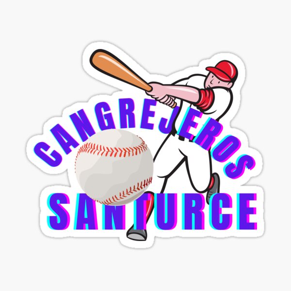 Distressed Santurce 21 Puerto Rican Baseball Cangrejeros Puerto Rico - Santurce  21 Baseball - Sticker