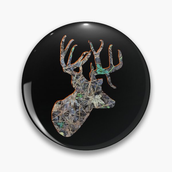 Item preview, Minimalist Camouflage Trophy Whitetail Buck Deer Head designed and sold by LifeCrush.