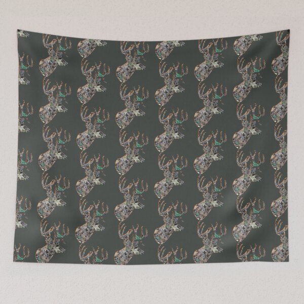 Item preview, Minimalist Camouflage Trophy Whitetail Buck Deer Head designed and sold by LifeCrush.