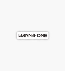 WANNA ONE Logo White Sticker