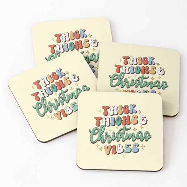 Item preview, Thick thighs and Christmas vibes Merry Christmas vintage shirt Christmas gift  designed and sold by ArtfulGiftShop.