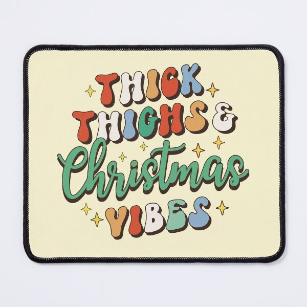 Item preview, Thick thighs and Christmas vibes Merry Christmas vintage shirt Christmas gift designed and sold by ArtfulGiftShop.