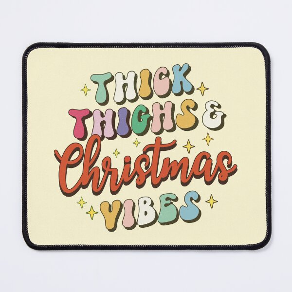 Item preview, Thick thighs and Christmas vibes Merry Christmas vintage shirt Christmas gift designed and sold by ArtfulGiftShop.