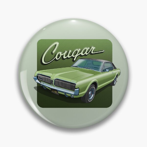 Item preview, 1967 Mercury Cougar in lime frost designed and sold by candc-retro.