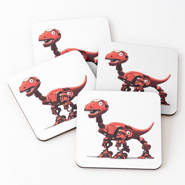 Item preview, Red Dinosaur Robot designed and sold by Weasel Designs.