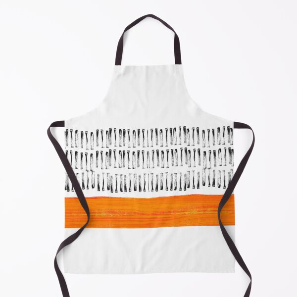 Item preview, Abstract Pattern Gray White And Orange designed and sold by art64.