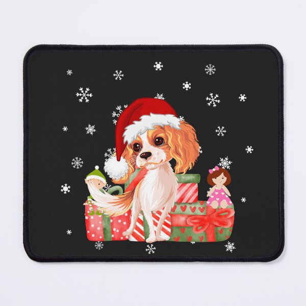 Item preview, Christmas Spaniel. Festive Spaniel. Christmas Dog. Christmas king charles spaniel. designed and sold by Doggymadness.