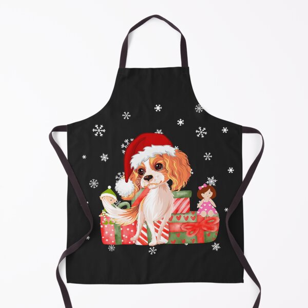 Item preview, Christmas Spaniel. Festive Spaniel. Christmas Dog. Christmas king charles spaniel. designed and sold by Doggymadness.