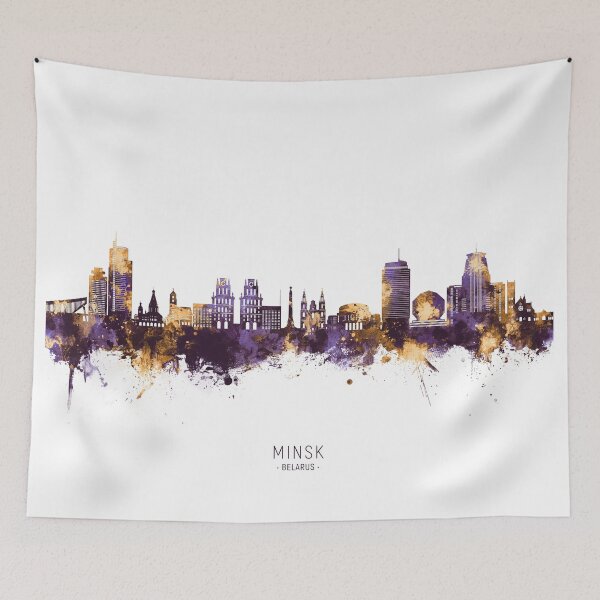 Item preview, Minsk Belarus Skyline designed and sold by ArtPrints.