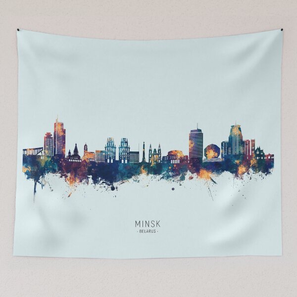 Item preview, Minsk Belarus Skyline designed and sold by ArtPrints.
