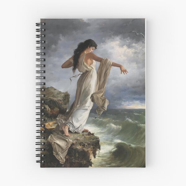 Item preview, Sappho  Greek poet | Death of Sappho by Miguel Carbonell Selva designed and sold by TeeARTHY.