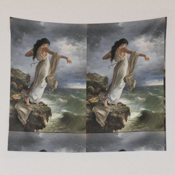 Item preview, Sappho  Greek poet | Death of Sappho by Miguel Carbonell Selva designed and sold by TeeARTHY.