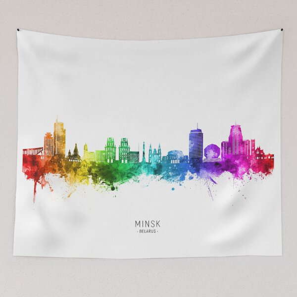 Item preview, Minsk Belarus Skyline designed and sold by ArtPrints.