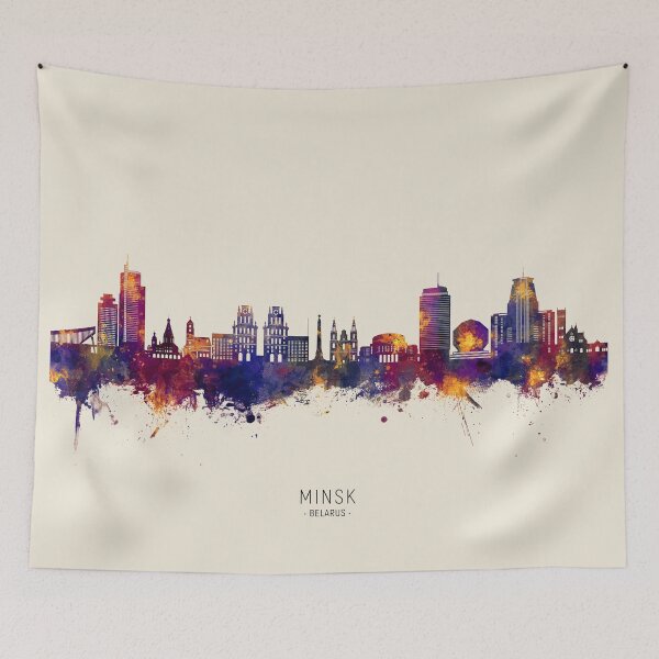 Item preview, Minsk Belarus Skyline designed and sold by ArtPrints.
