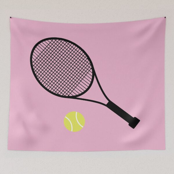 Item preview, Pink Tennis Ball and Tennis Racket designed and sold by cmd-art.