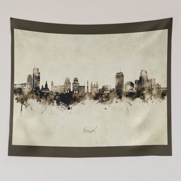 Item preview, Minsk Belarus Skyline designed and sold by ArtPrints.