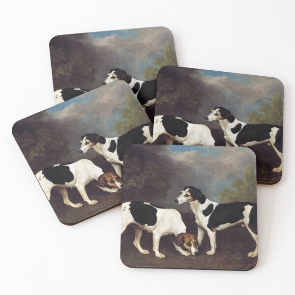 Item preview, couple of Foxhound Dogs - george stubbs  designed and sold by Vintage Designs +.