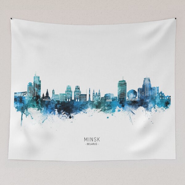 Item preview, Minsk Belarus Skyline designed and sold by ArtPrints.