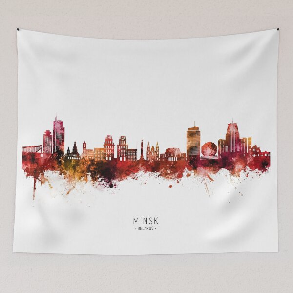 Item preview, Minsk Belarus Skyline designed and sold by ArtPrints.