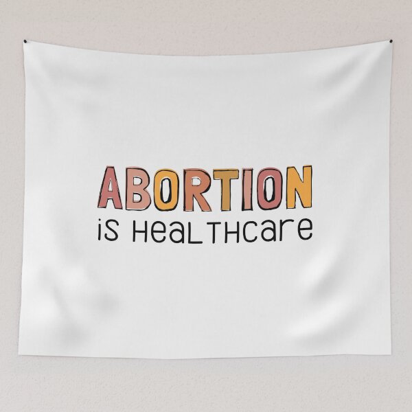 Item preview, ABORTION IS HEALTHCARE | ABSTRACT FALL TEXT designed and sold by Festive Feminist.