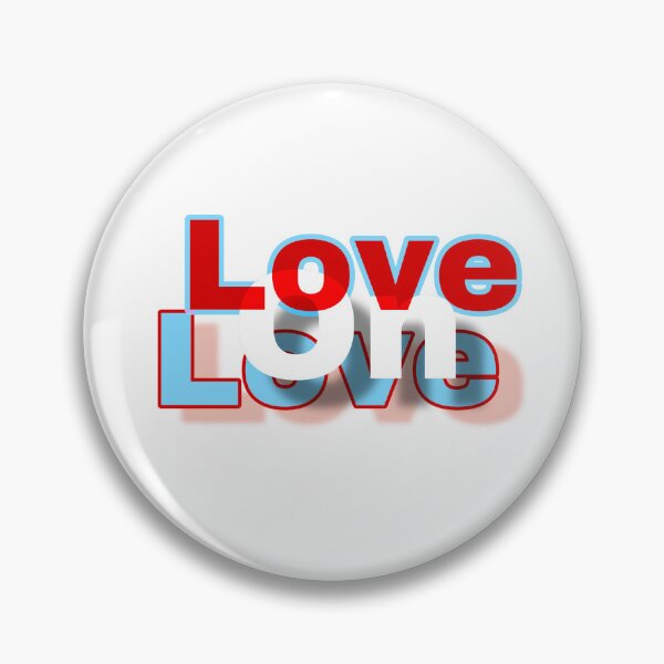 Item preview, red white blue love on love text designed and sold by Khala.